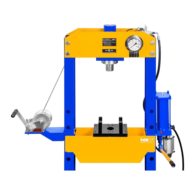 Presse d'atelier hydropneumatique réglable en hauteur sur 7 positions 50 tonnes de pression 14_0003141
