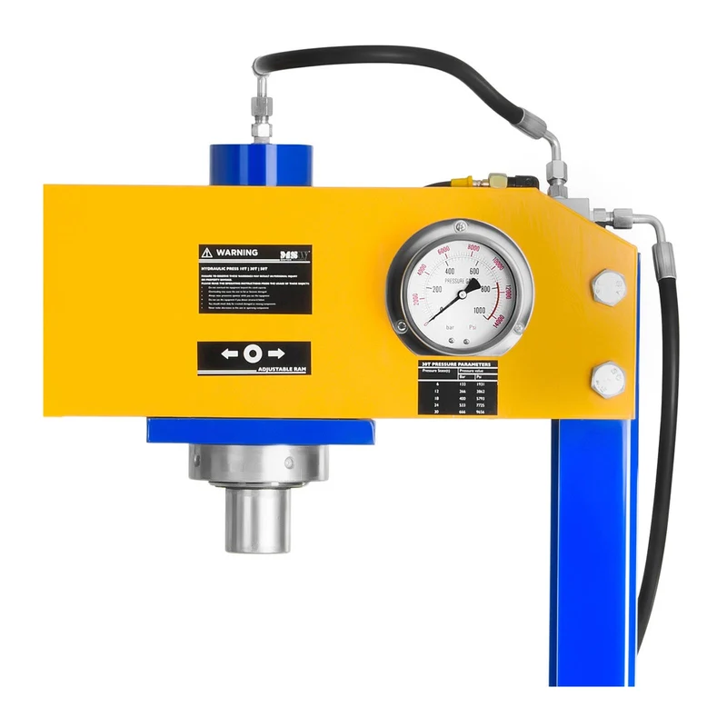 Presse d'atelier hydropneumatique réglable en hauteur sur 7 positions 50 tonnes de pression 14_0003141