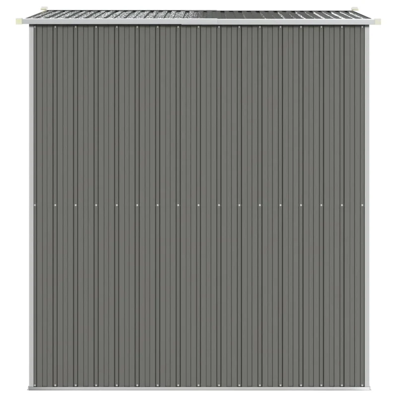 Abri de jardin cabane cabanon maison de stockage remise extérieur hangar outils robuste clair 192 x 191 x 223 cm acier galvanisé gris 02_0022255