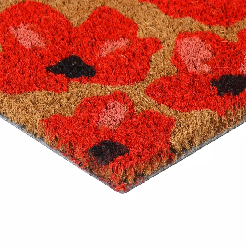 Tapis de porte naturel 45 x 75 cm antidérapant durable intérieur extérieur en fibre de coco naturel 02_0046190
