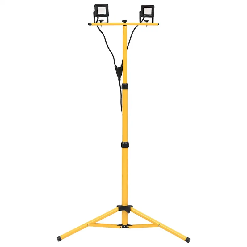 Projecteur à LED avec trépied réglable 78 x 78 x 164,5 cm éclairage optimal moderne style atelier en aluminium noir 02_0046112