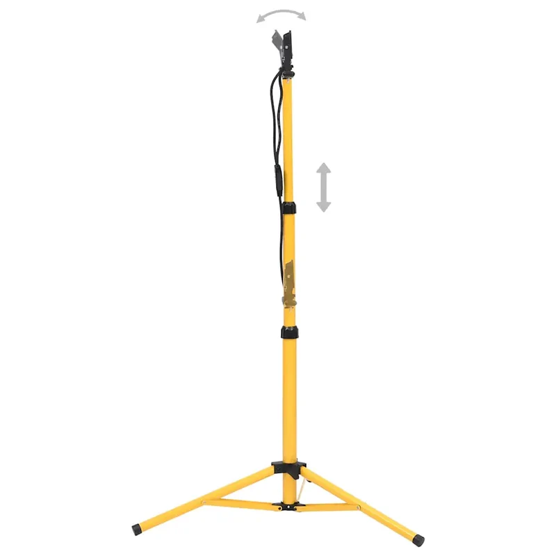 Projecteur à LED avec trépied réglable 78 x 78 x 164,5 cm éclairage optimal moderne style atelier en aluminium noir 02_0046112