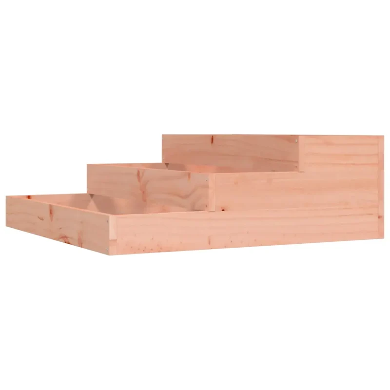 Jardinière carrée design robuste 78 x 78 x 27 cm pour jardin extérieur en bois de douglas massif 02_0048490