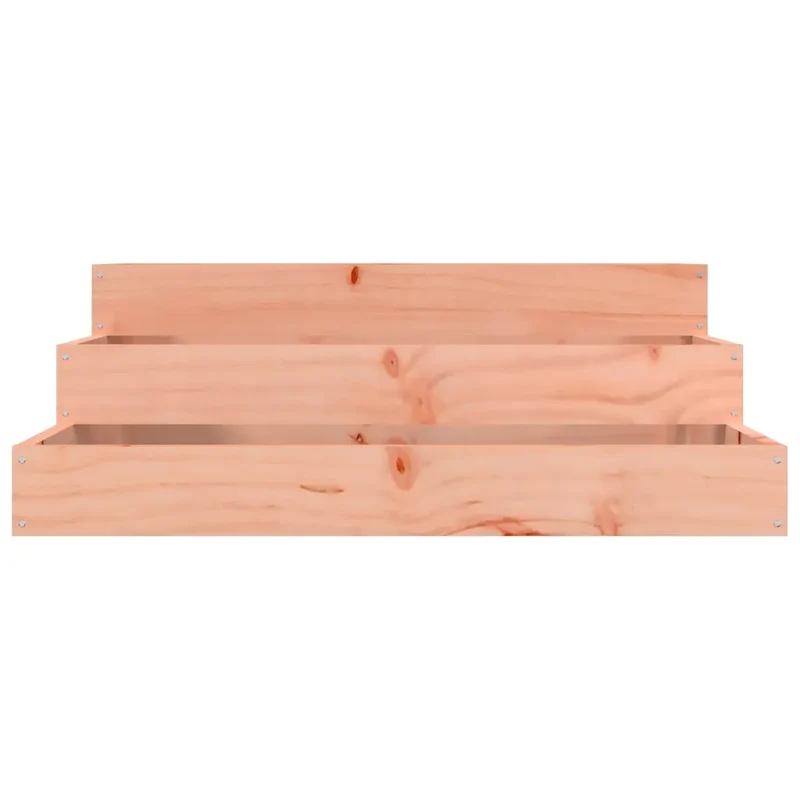 Jardinière carrée design robuste 78 x 78 x 27 cm pour jardin extérieur en bois de douglas massif 02_0048490