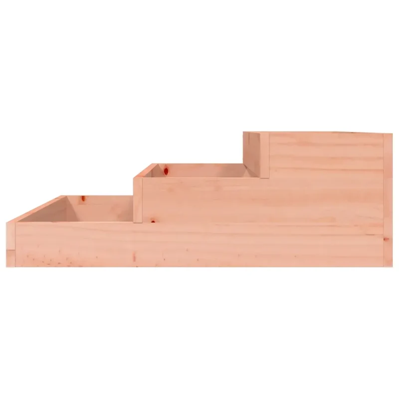 Jardinière carrée design robuste 78 x 78 x 27 cm pour jardin extérieur en bois de douglas massif 02_0048490