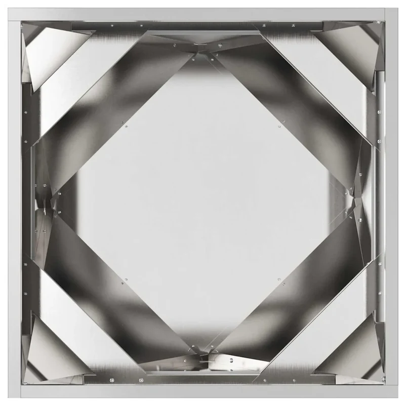 Jardinière moderne parfaite pour extérieur 50 x 50 x 50 cm en acier inoxydable argent 02_0053084