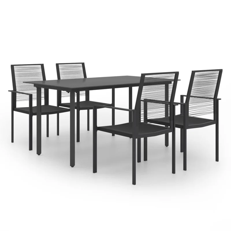 Ensemble de salle à manger de jardin meuble extérieur 5 pièces 02_0013694