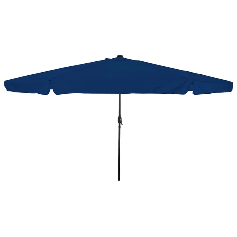 Parasol de jardin rond pliable 395 x 395 x 245 cm avec éclairage LED moderne en polyester azur 02_0058794