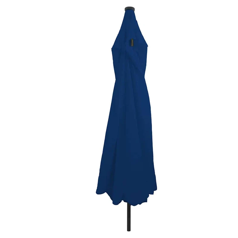 Parasol de jardin rond pliable 395 x 395 x 245 cm avec éclairage LED moderne en polyester azur 02_0058794