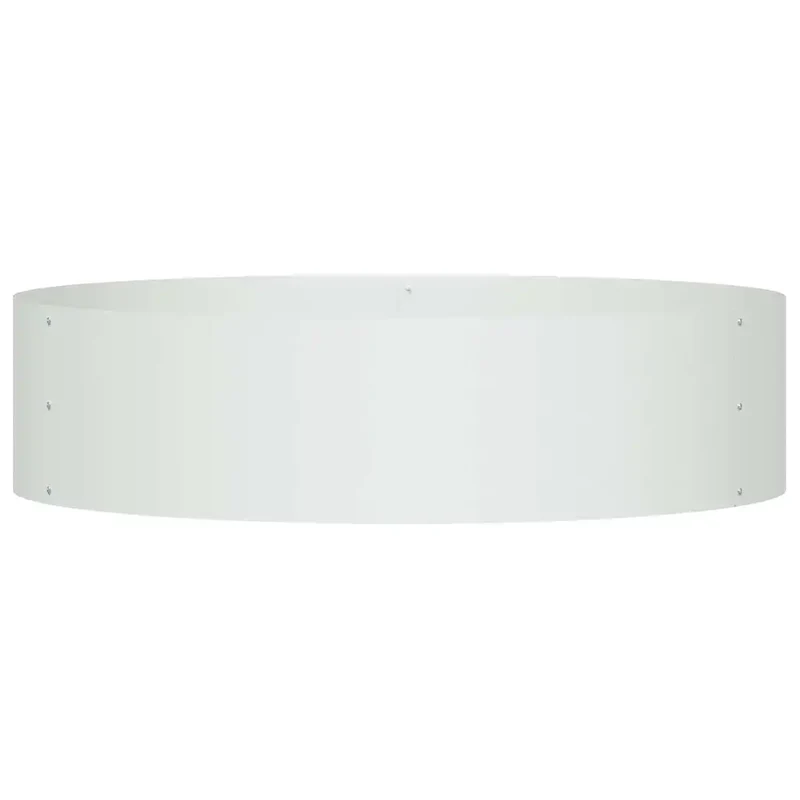 Lot de 5 anneaux de jardinière 80 x 80 x 20 cm en acier blanc moderne extérieur durable 02_0052258