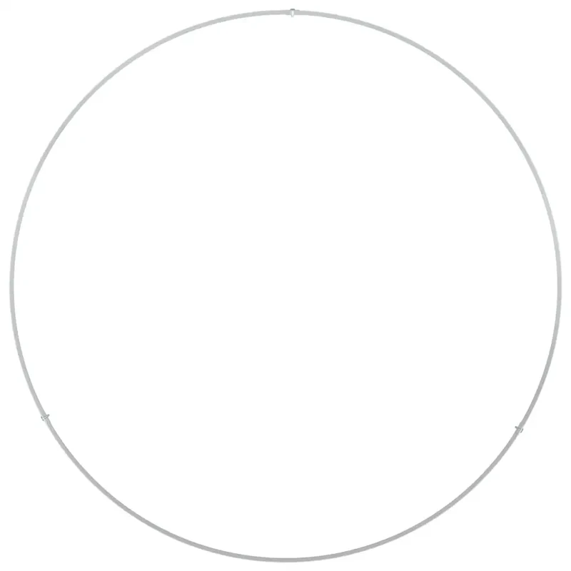 Lot de 5 anneaux de jardinière 80 x 80 x 20 cm en acier blanc moderne extérieur durable 02_0052258