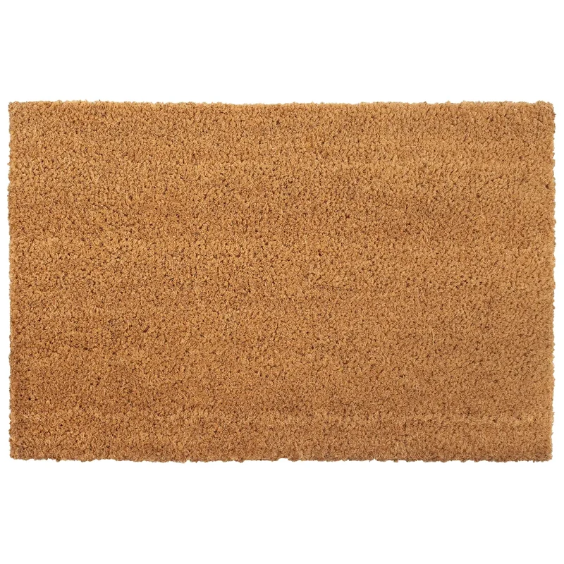 Lot de 2 tapis de porte touffetés intérieur extérieur antidérapants 40 x 60 cm en fibre de coco naturel 02_0046151