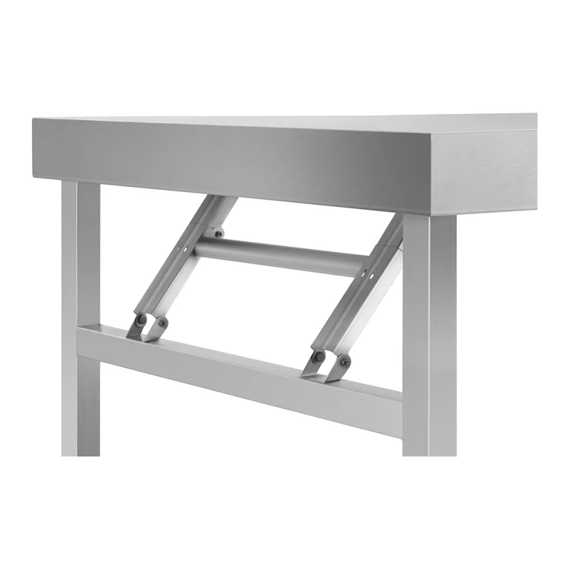 Table de travail pliante 70 x 120 cm capacité de 215 kg acier inoxydable 14_0003710