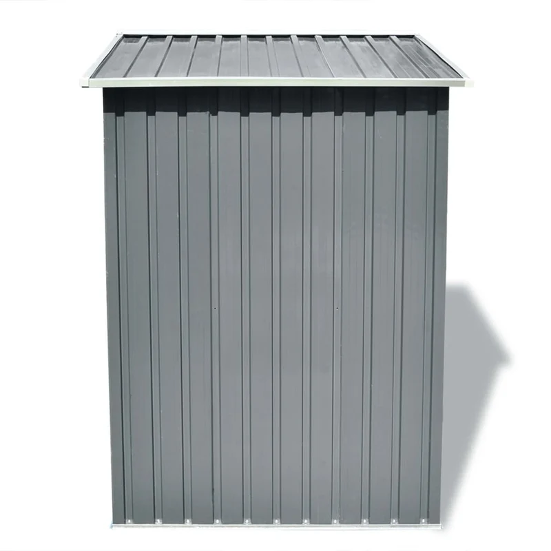 Abri de jardin cabane cabanon maison de stockage remise extérieur hangar outils robuste métal 204 x 132 x 186 cm gris 02_0022388
