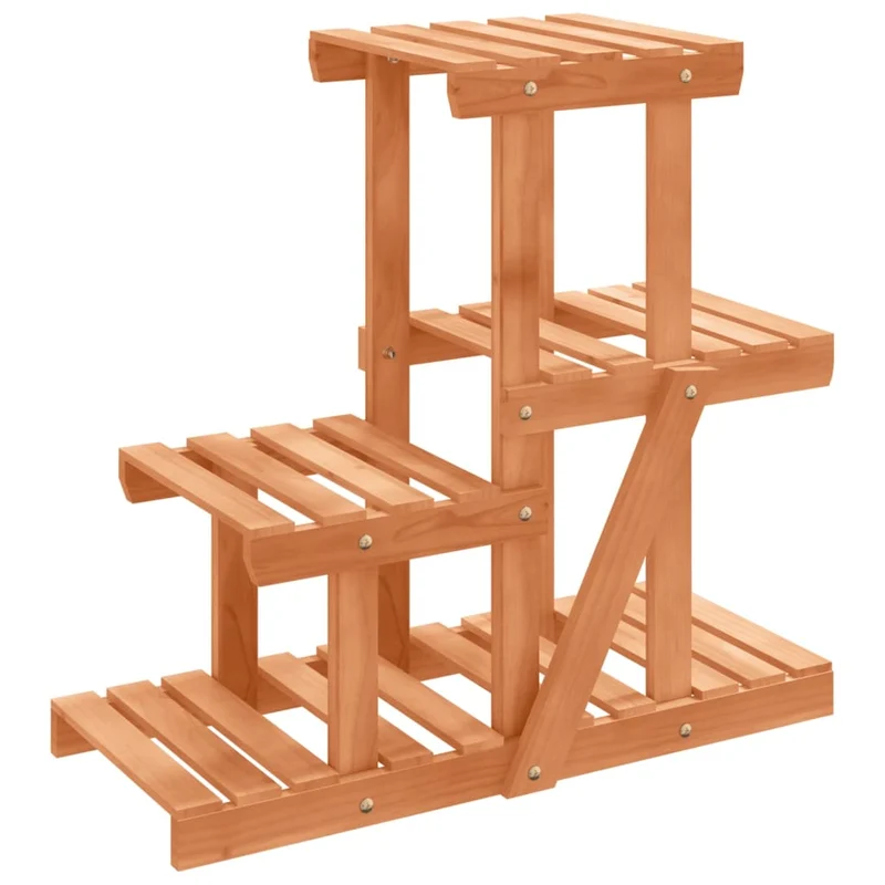 Support à fleurs meuble plante 58 x 25 x 51 cm bois massif de sapin marron 02_0045210