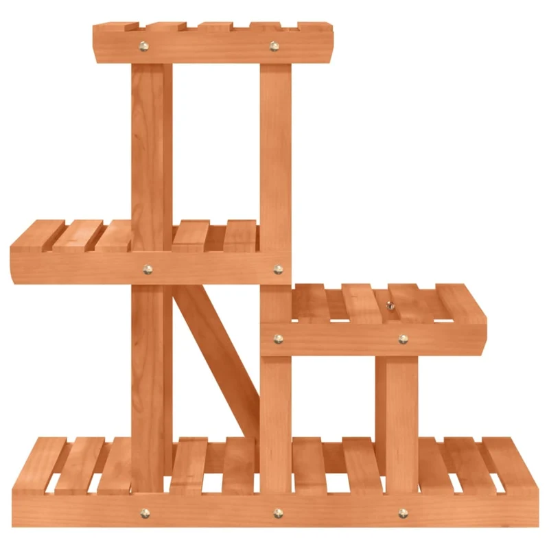 Support à fleurs meuble plante 58 x 25 x 51 cm bois massif de sapin marron 02_0045210