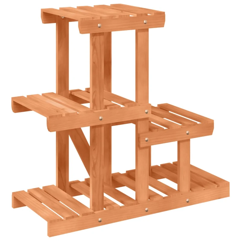 Support à fleurs meuble plante 58 x 25 x 51 cm bois massif de sapin marron 02_0045210