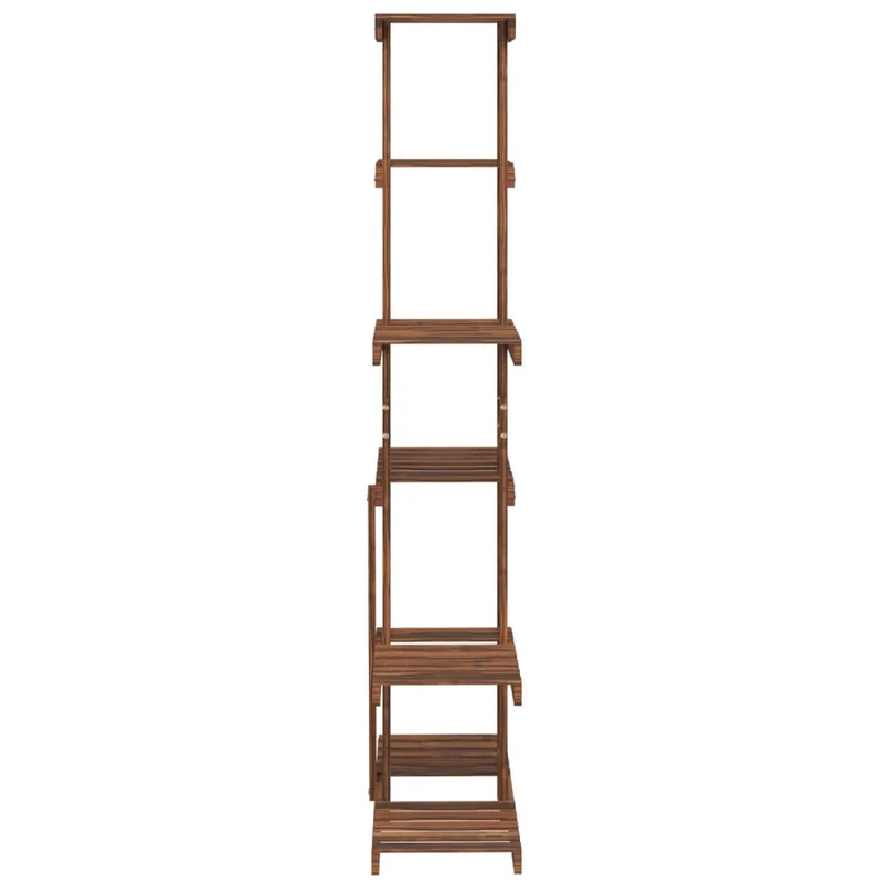 Support à fleurs meuble plante 75 x 25 x 140,5 cm bois massif de sapin marron 02_0045216