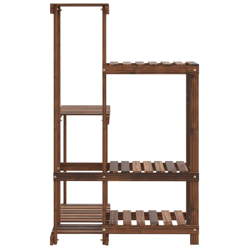 Support à fleurs meuble plante 62,5 x 61,5 x 101,5 cm bois massif de sapin marron 02_0045213