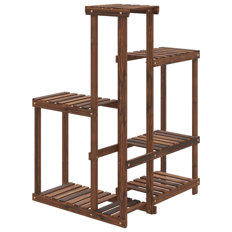 Support à fleurs meuble plante 62,5 x 61,5 x 101,5 cm bois massif de sapin marron 02_0045213