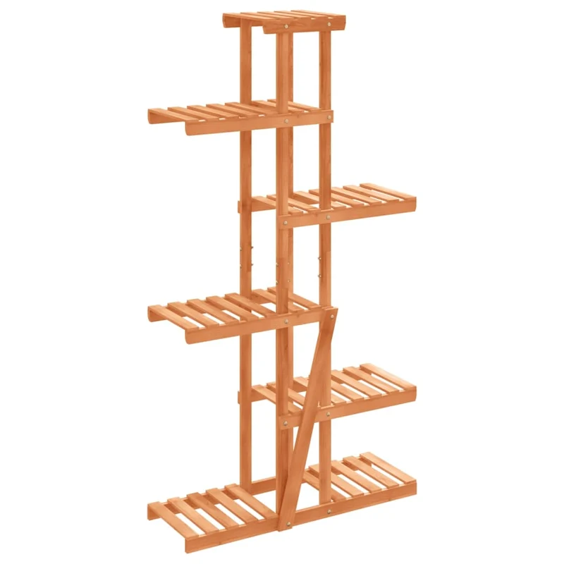 Support à fleurs meuble plante 75 x 25 x 140,5 cm bois massif de sapin marron 02_0045215