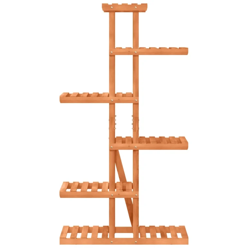 Support à fleurs meuble plante 75 x 25 x 140,5 cm bois massif de sapin marron 02_0045215