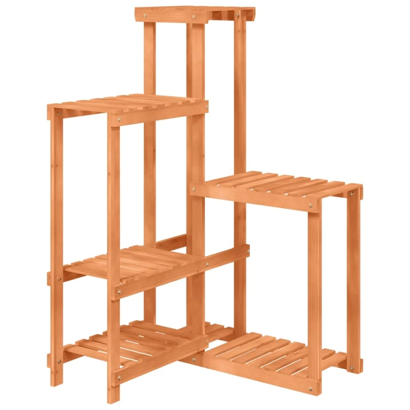 Support à fleurs meuble plante 62,5 x 61,5 x 101,5 cm bois massif de sapin marron 02_0045214