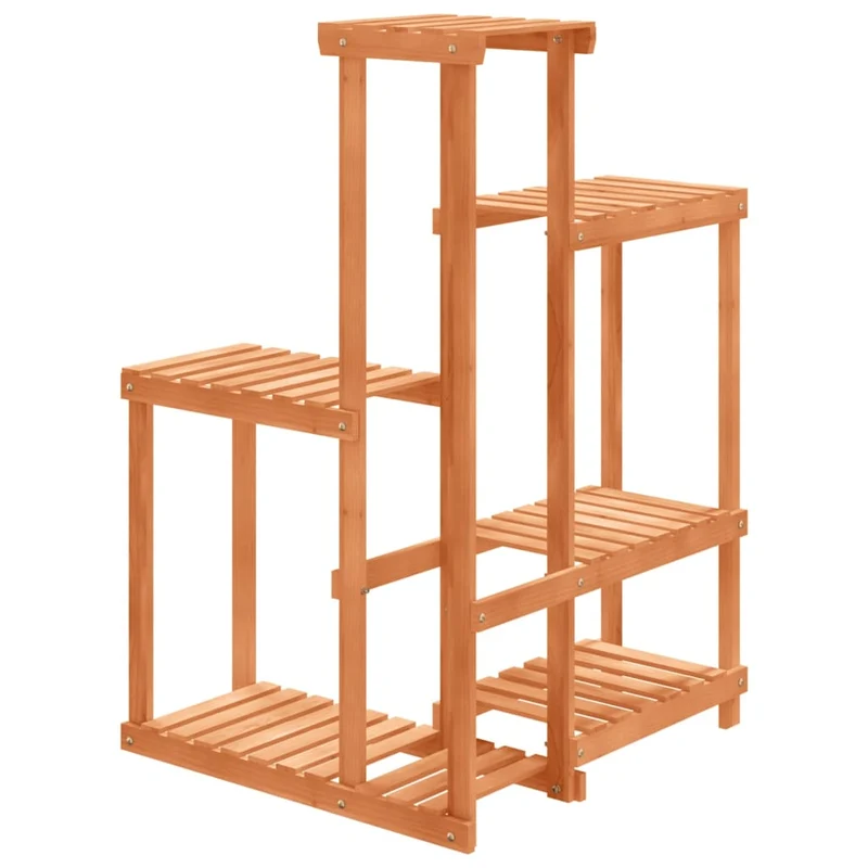 Support à fleurs meuble plante 62,5 x 61,5 x 101,5 cm bois massif de sapin marron 02_0045214