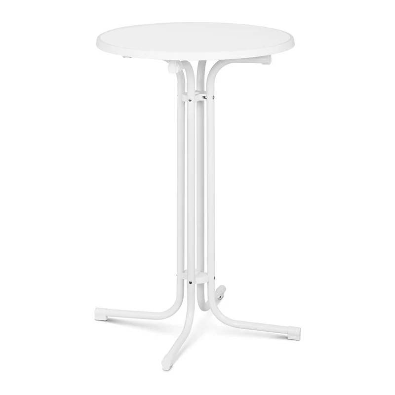 Mange debout table pliable pliant diamètre 70 cm blanc 14_0002373