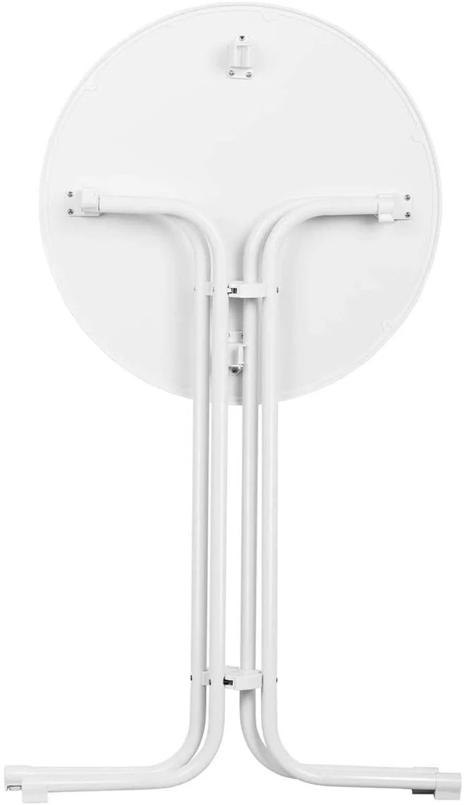 Mange debout table pliable pliant diamètre 70 cm blanc 14_0002373