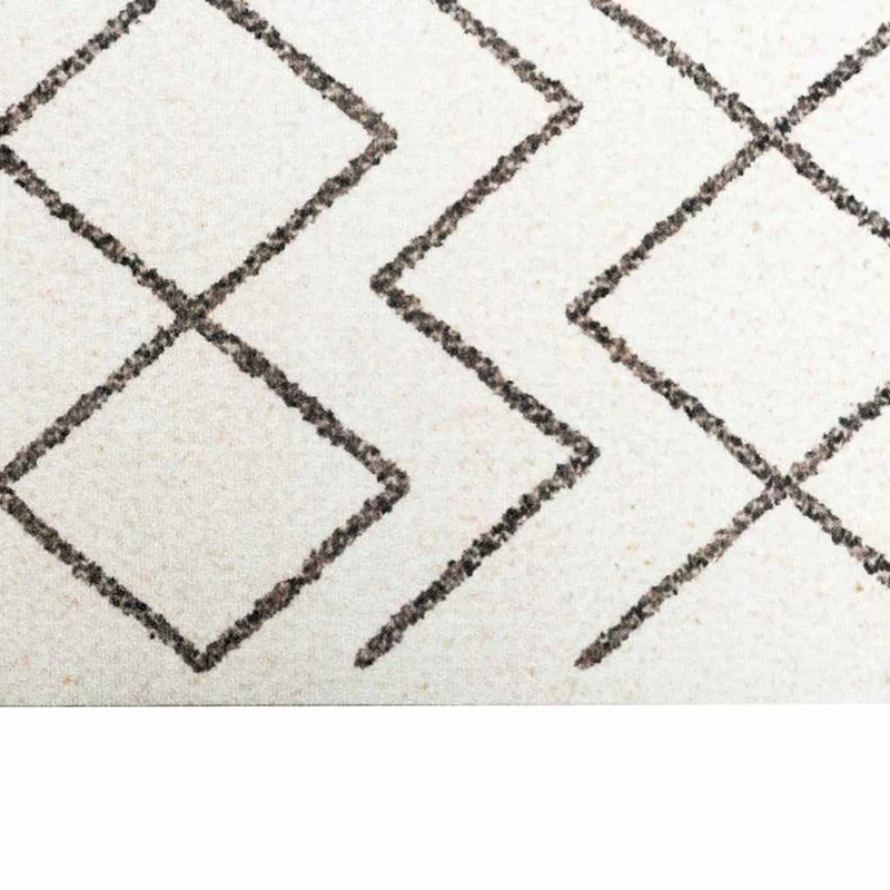 Tapis de cuisine rectangulaire antidérapant 300 x 60 cm en velours blanc 02_0058983