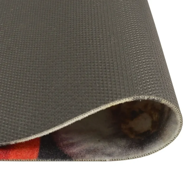 Tapis de cuisine lavable design élégant impression vin 180 x 60 cm en velours noir 02_0046045