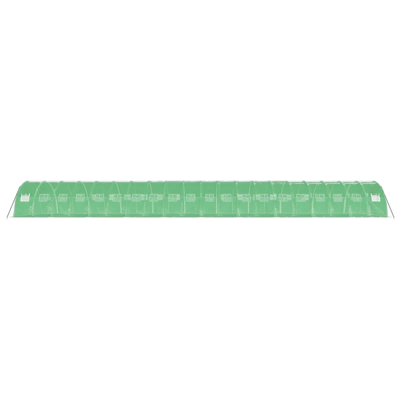 Serre tente abri plante fleur légumes avec cadre en acier 80 m² 20 x 4 x 2 m vert 02_0044636