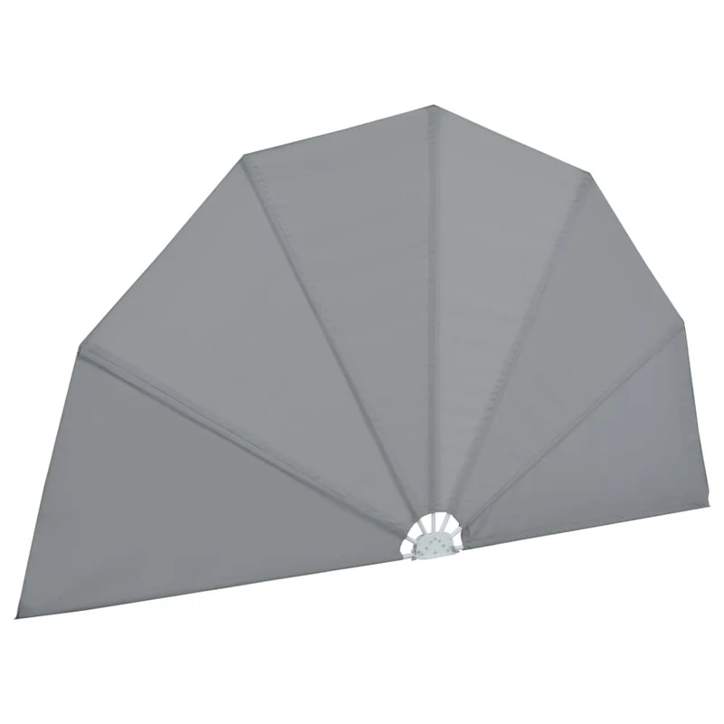 Auvent paravent store brise-vue latéral rétractable de patio jardin terrasse balcon protection visuelle écran 200 cm gris 02_0007071