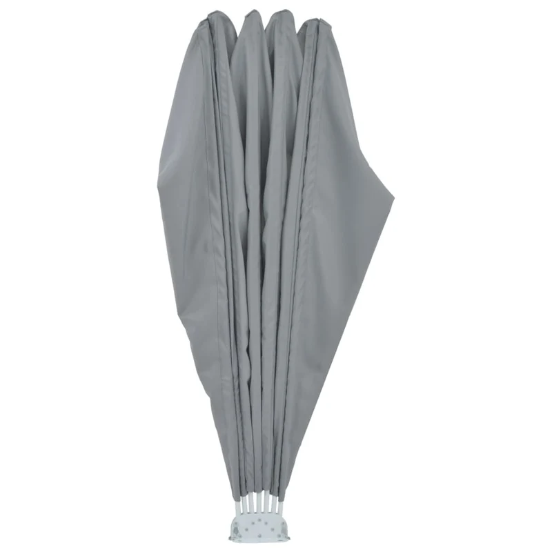 Auvent paravent store brise-vue latéral rétractable de patio jardin terrasse balcon protection visuelle écran 200 cm gris 02_0007071