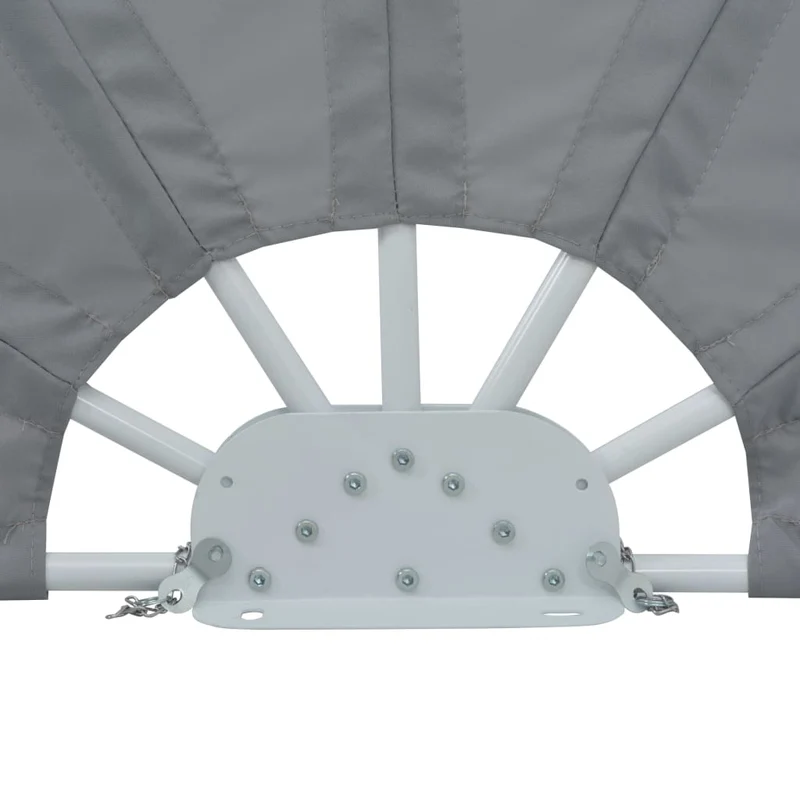 Auvent paravent store brise-vue latéral rétractable de patio jardin terrasse balcon protection visuelle écran 200 cm gris 02_0007071