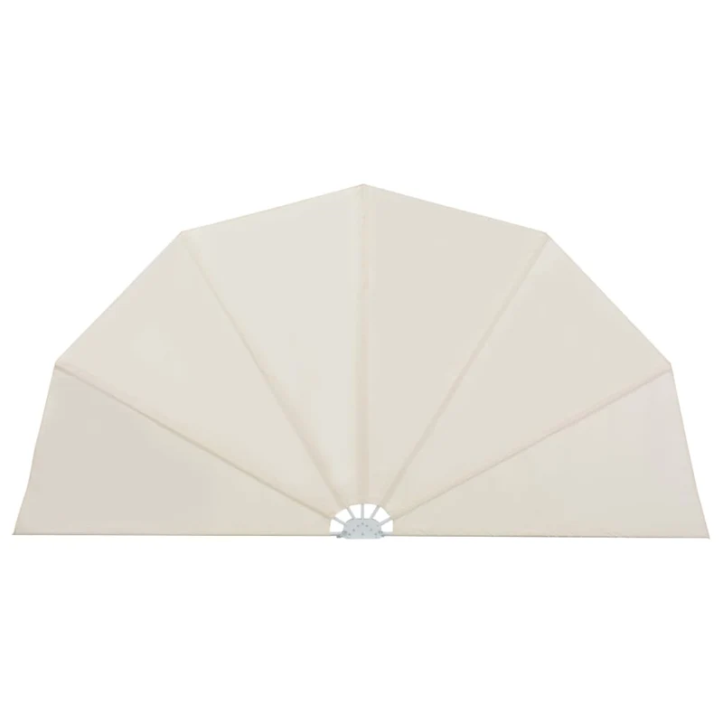 Auvent paravent store brise-vue latéral rétractable de patio jardin terrasse balcon protection visuelle écran 160 cm crème 02_0007064