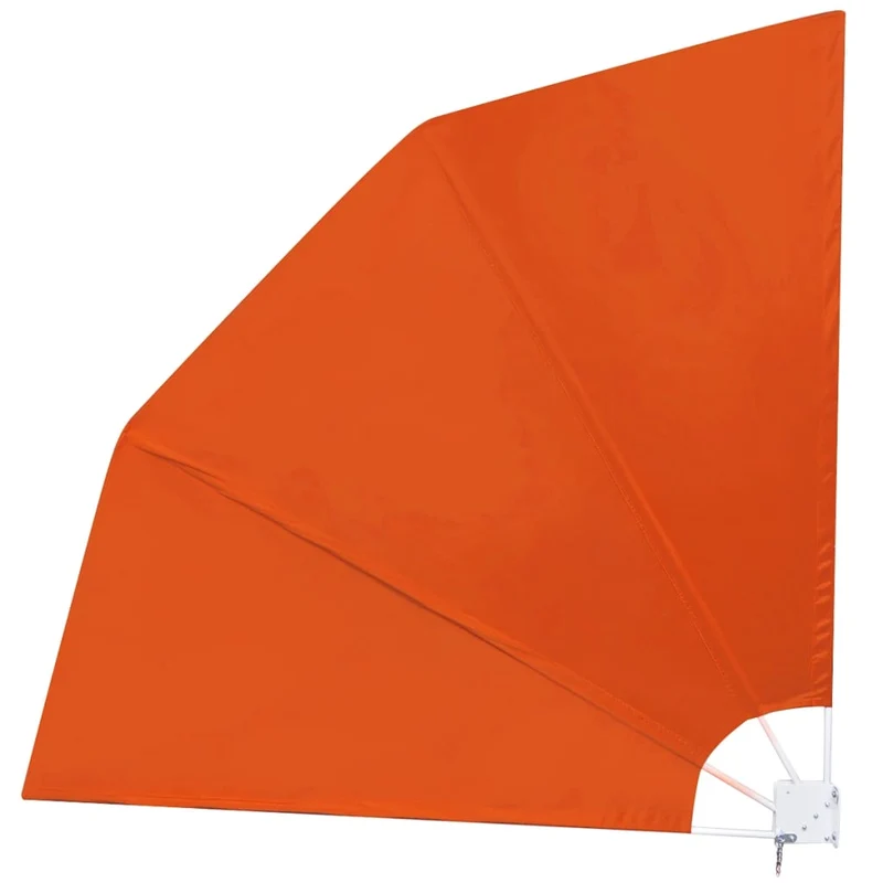 Auvent paravent store brise-vue latéral rétractable de patio jardin terrasse balcon protection visuelle écran 210 x 210 cm orange 02_0007063