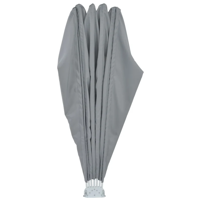 Auvent paravent store brise-vue latéral rétractable de patio jardin terrasse balcon protection visuelle écran 160 cm gris 02_0007070