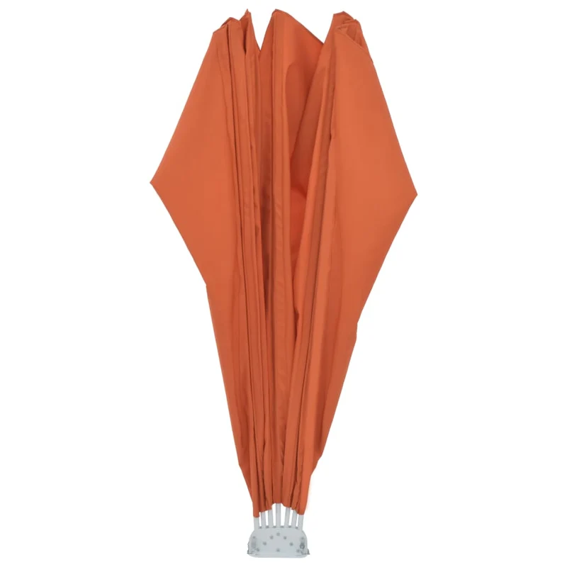 Auvent paravent store brise-vue latéral rétractable de patio jardin terrasse balcon protection visuelle écran 200 cm terre cuite 02_0007077