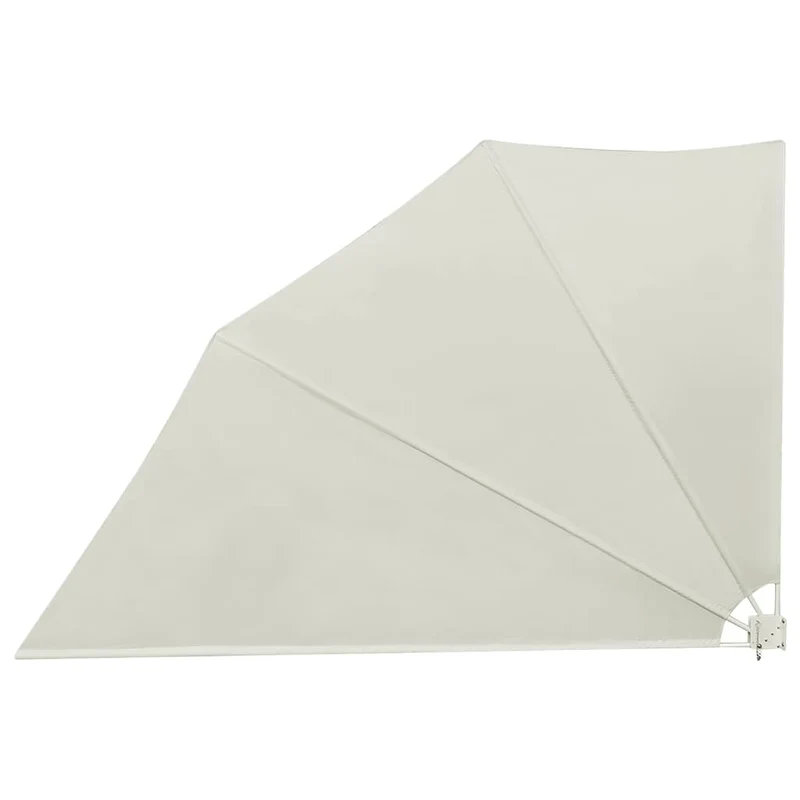 Auvent paravent store brise-vue latéral rétractable de patio jardin terrasse balcon protection visuelle écran 160 x 240 cm crème 02_0007056