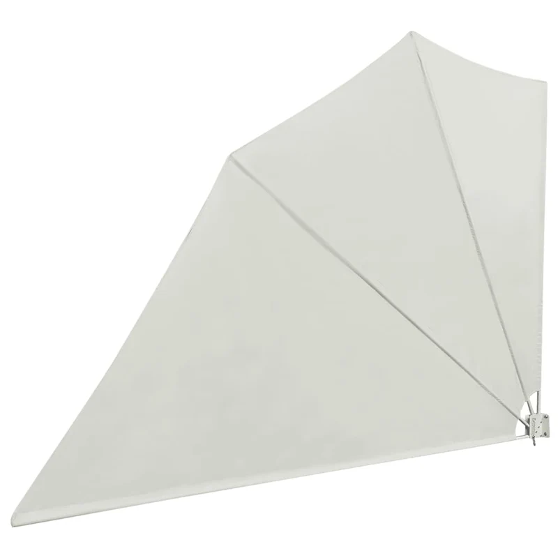 Auvent paravent store brise-vue latéral rétractable de patio jardin terrasse balcon protection visuelle écran 160 x 240 cm crème 02_0007056