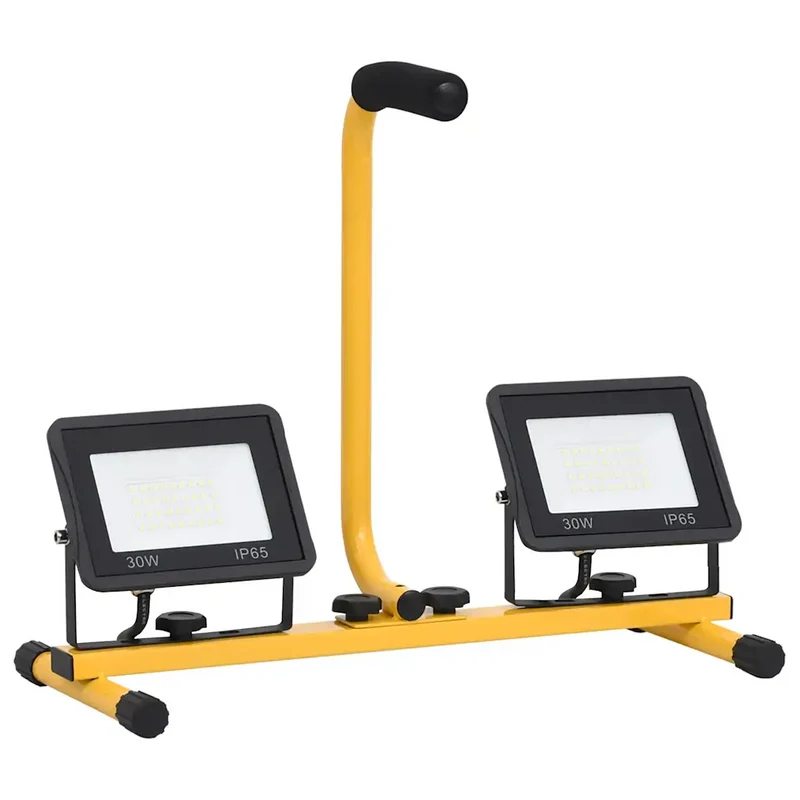 Projecteur à LED portable lumineux 44,5 x 18,5 x 37 cm éclairage parfait avec câble de 3 m en aluminium noir 02_0046106