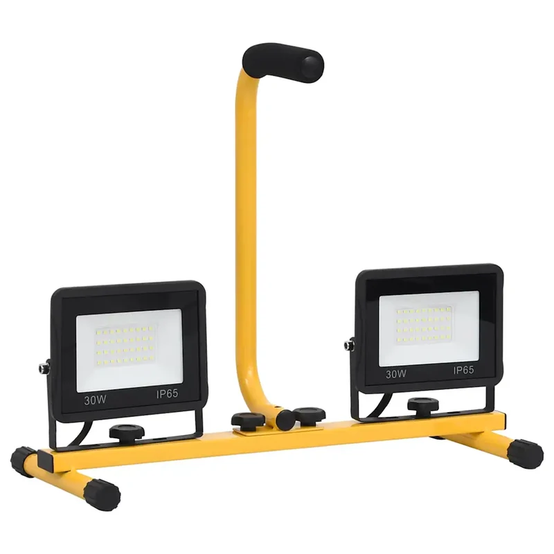 Projecteur à LED portable lumineux 44,5 x 18,5 x 37 cm éclairage parfait avec câble de 3 m en aluminium noir 02_0046106