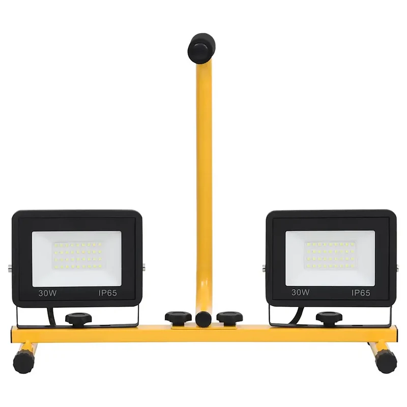 Projecteur à LED portable lumineux 44,5 x 18,5 x 37 cm éclairage parfait avec câble de 3 m en aluminium noir 02_0046106