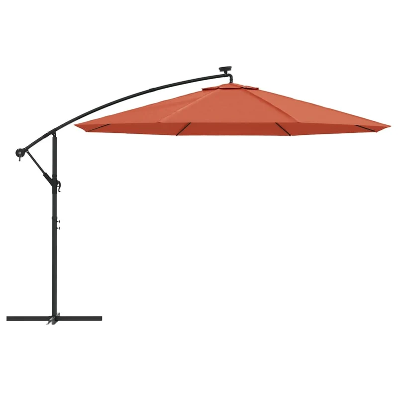Parasol déporté avec lumières led terre cuite 350 cm 02_0008461