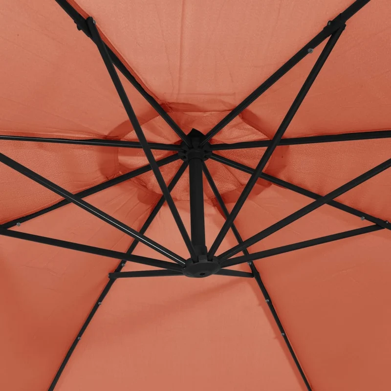 Parasol déporté avec lumières led terre cuite 350 cm 02_0008461