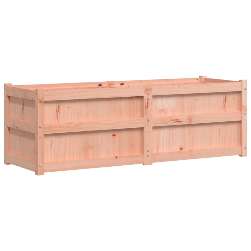 Jardinière bac lit surélevé plantes fleurs terrasse jardin 150 x 50 x 50 cm bois massif douglas marron 02_0037445