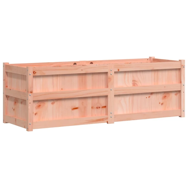 Jardinière bac lit surélevé plantes fleurs terrasse jardin 150 x 50 x 50 cm bois massif douglas marron 02_0037445