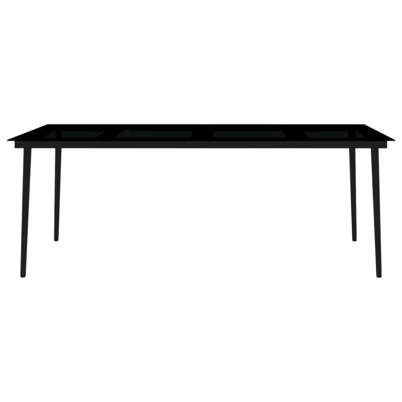 Ensemble de salle à manger de jardin meuble extérieur 9 pièces blanc 02_0014078